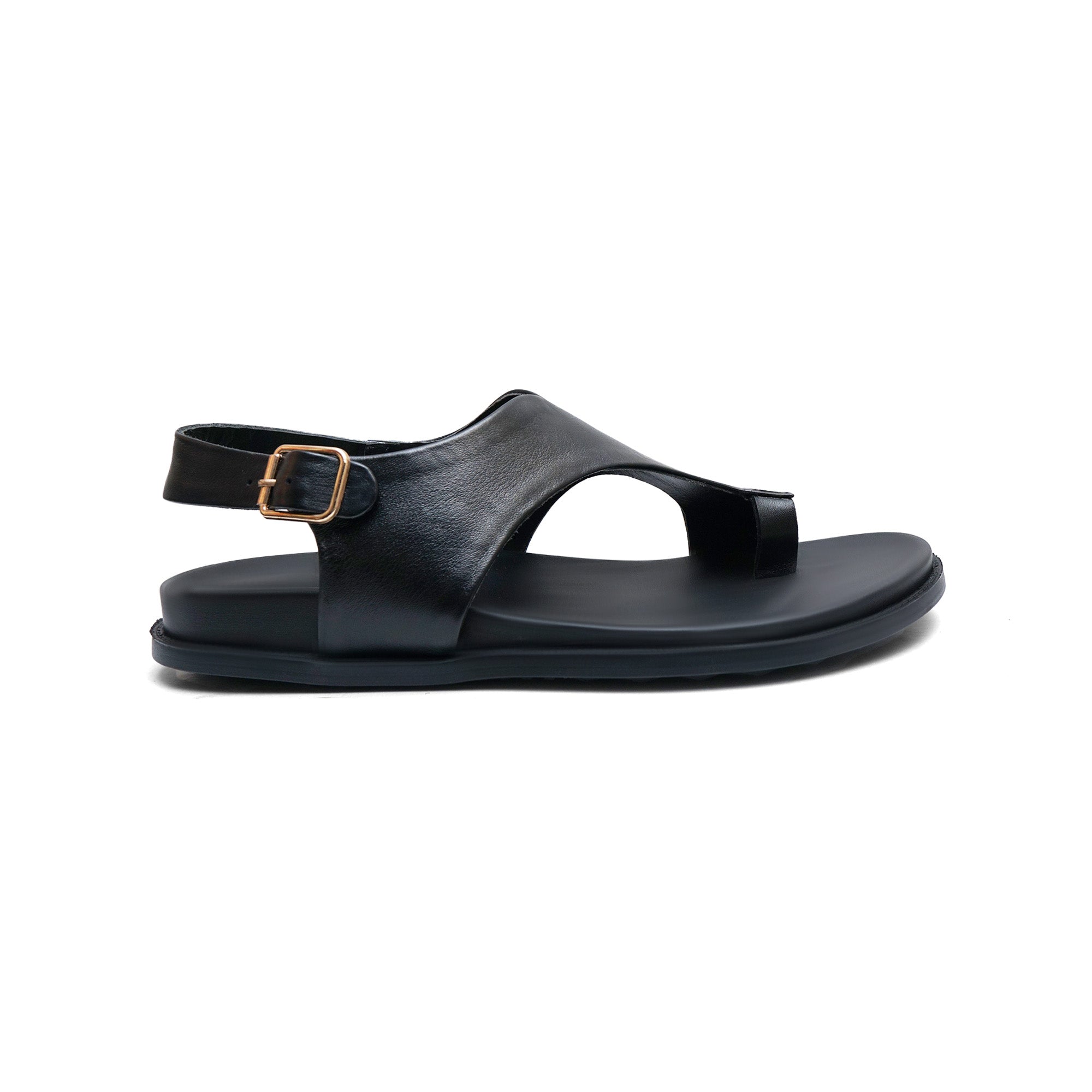 Hedgez Premium Leather Sandal Odrog Black- 1029