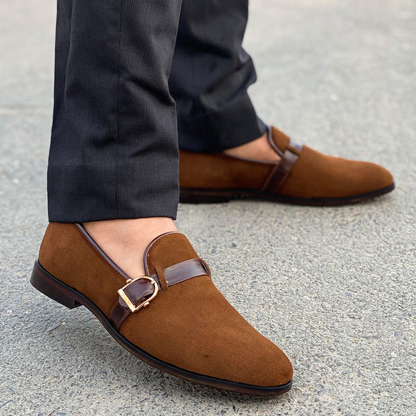 HEDGEZ  Premium  Leather Handmade Suede Avanti Shoe 192