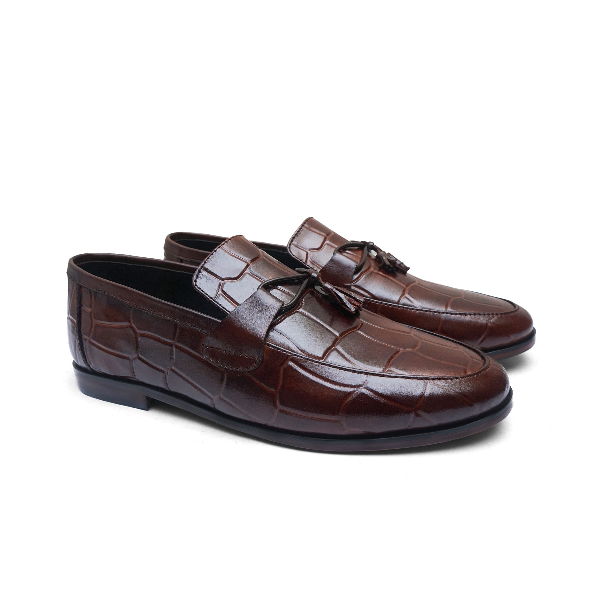 Hedgez Pure Leather Wide Tussle Formel Shoe-171