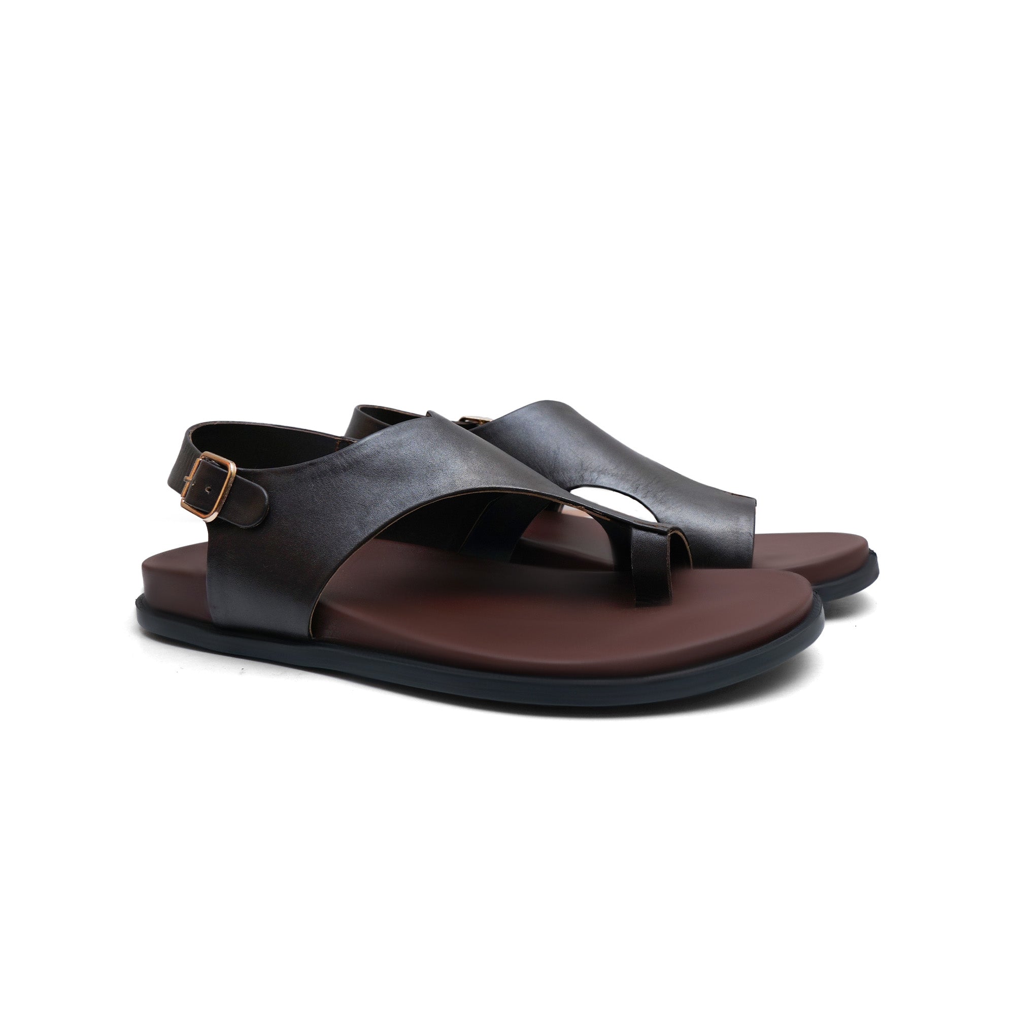 Hedgez Pure Leather Sandal Odrog Brown- 1028