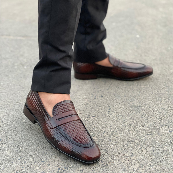 Hedgez  Premium Leather Handmade Penny Bose Shoe 189