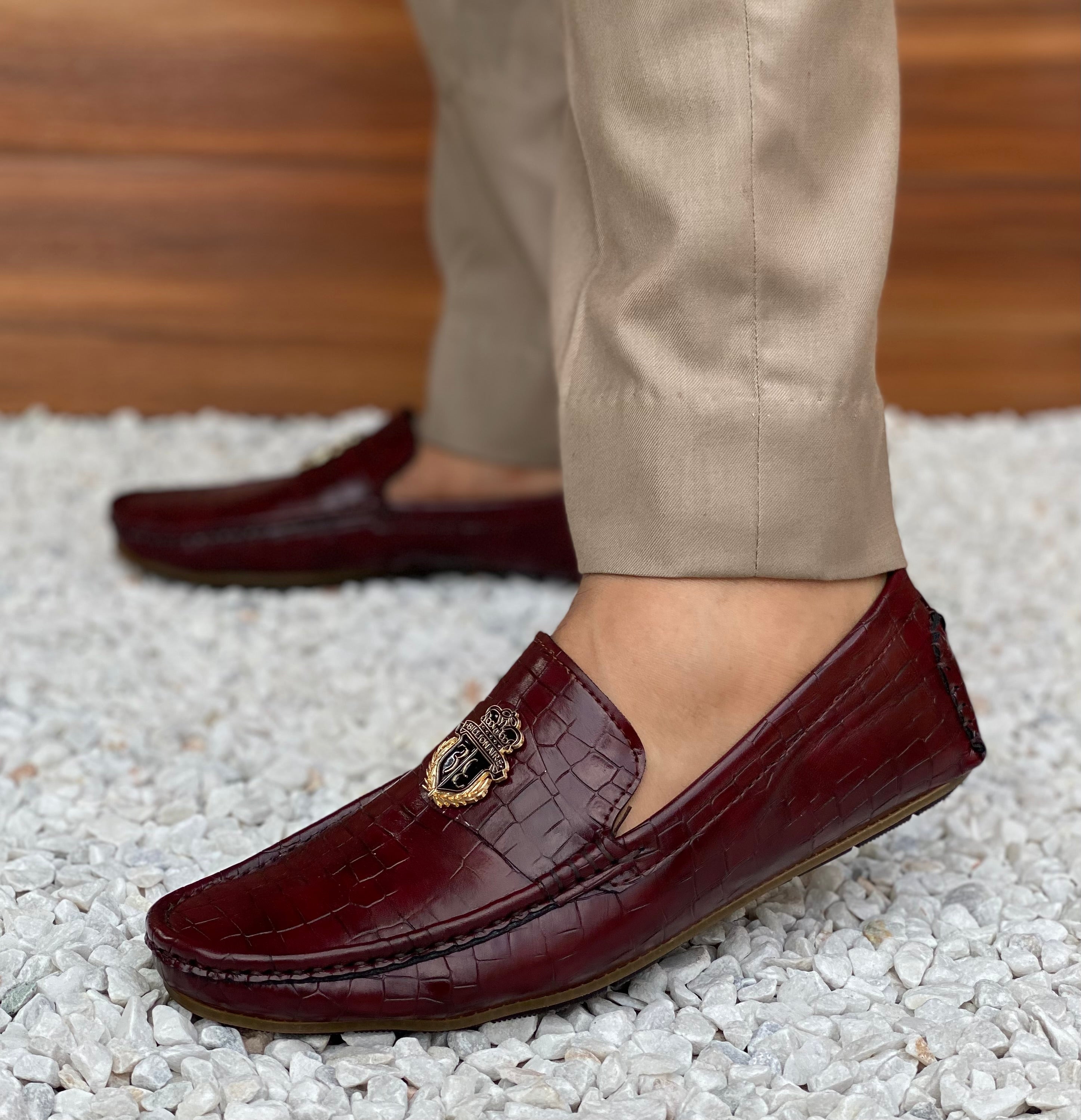 Hedgez Croc Billionaire Casual Loafer-8060