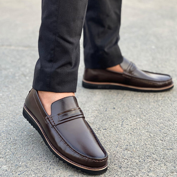 Hedgez Hand-Made High Sole Loafer - 9201