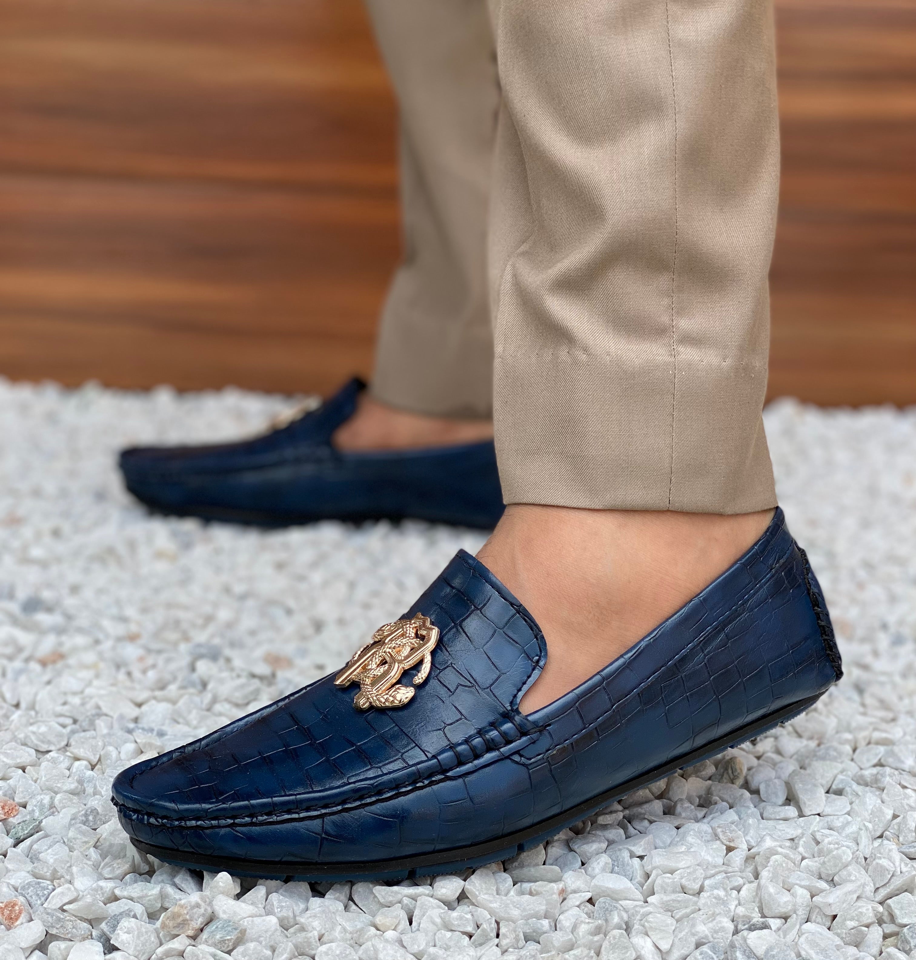 Hedgez Alexander Blue Casual Loafer-8055