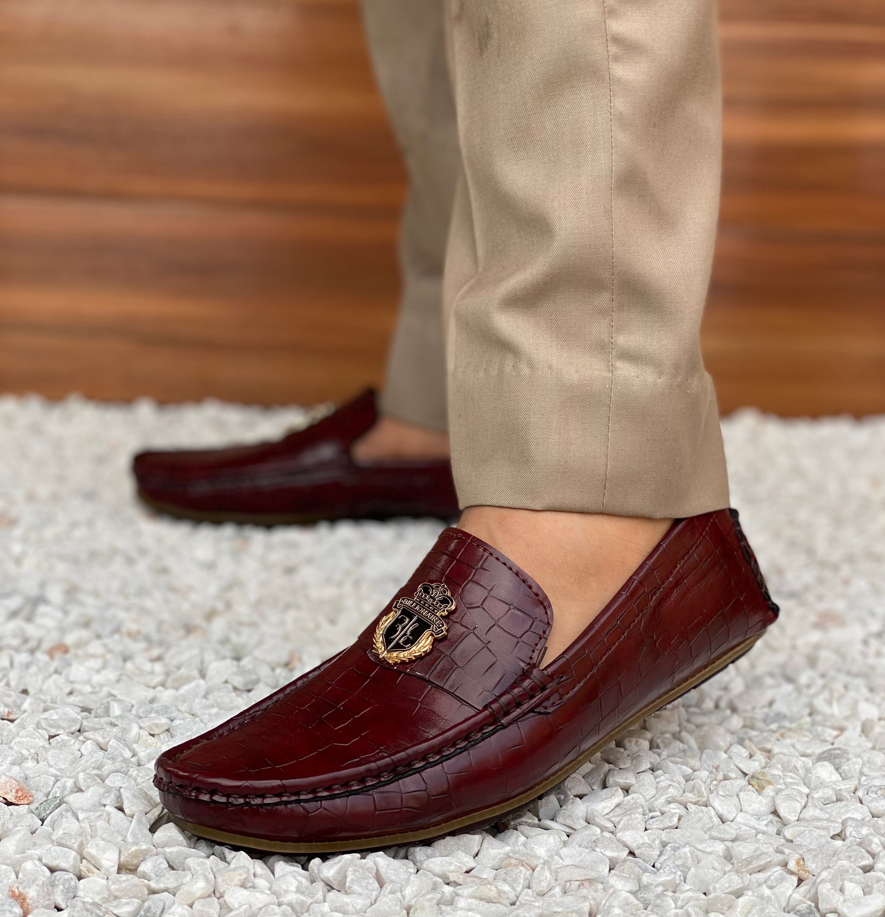 Hedgez Croc Billionaire Casual Loafer-8060