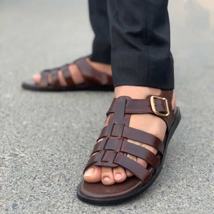 Hedgez Pure Leather Handmade Dorio Sandal -SD1021