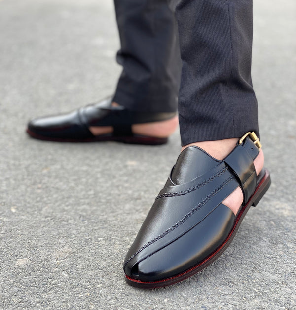 Hedgez Premium Leather Handmade Peshawari Classic- 330